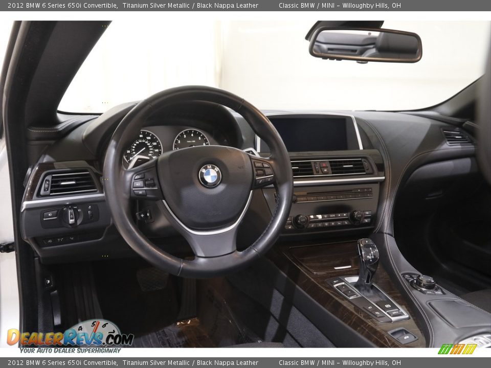 2012 BMW 6 Series 650i Convertible Titanium Silver Metallic / Black Nappa Leather Photo #7