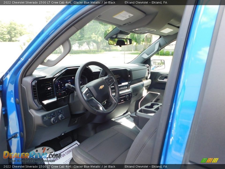 2022 Chevrolet Silverado 1500 LT Crew Cab 4x4 Glacier Blue Metallic / Jet Black Photo #13