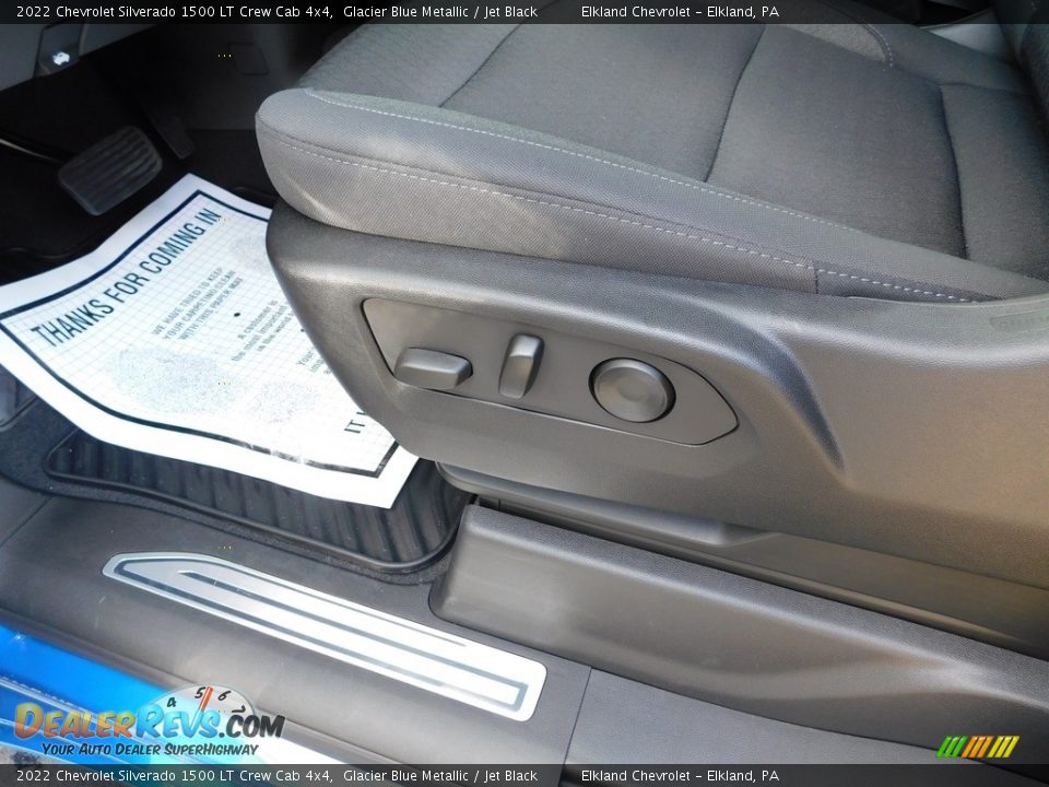 2022 Chevrolet Silverado 1500 LT Crew Cab 4x4 Glacier Blue Metallic / Jet Black Photo #14