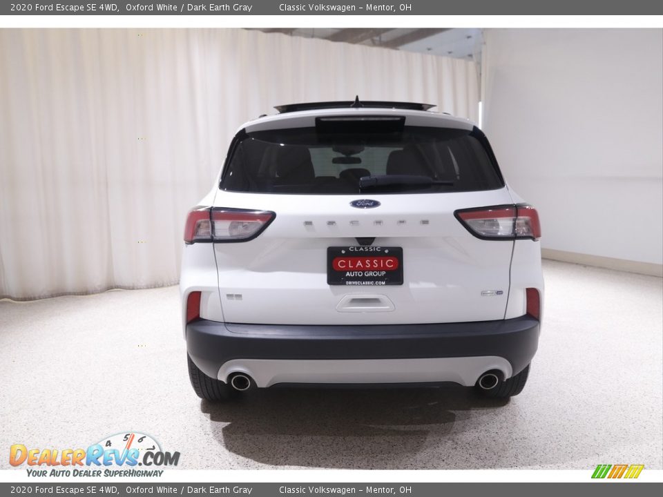 2020 Ford Escape SE 4WD Oxford White / Dark Earth Gray Photo #18