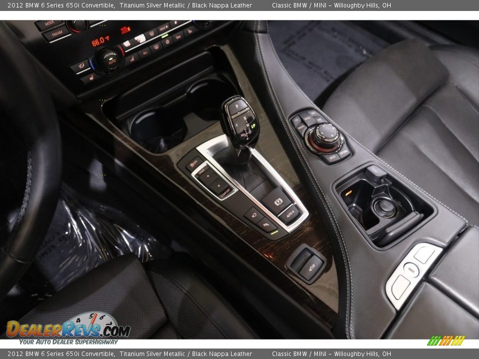 2012 BMW 6 Series 650i Convertible Titanium Silver Metallic / Black Nappa Leather Photo #16