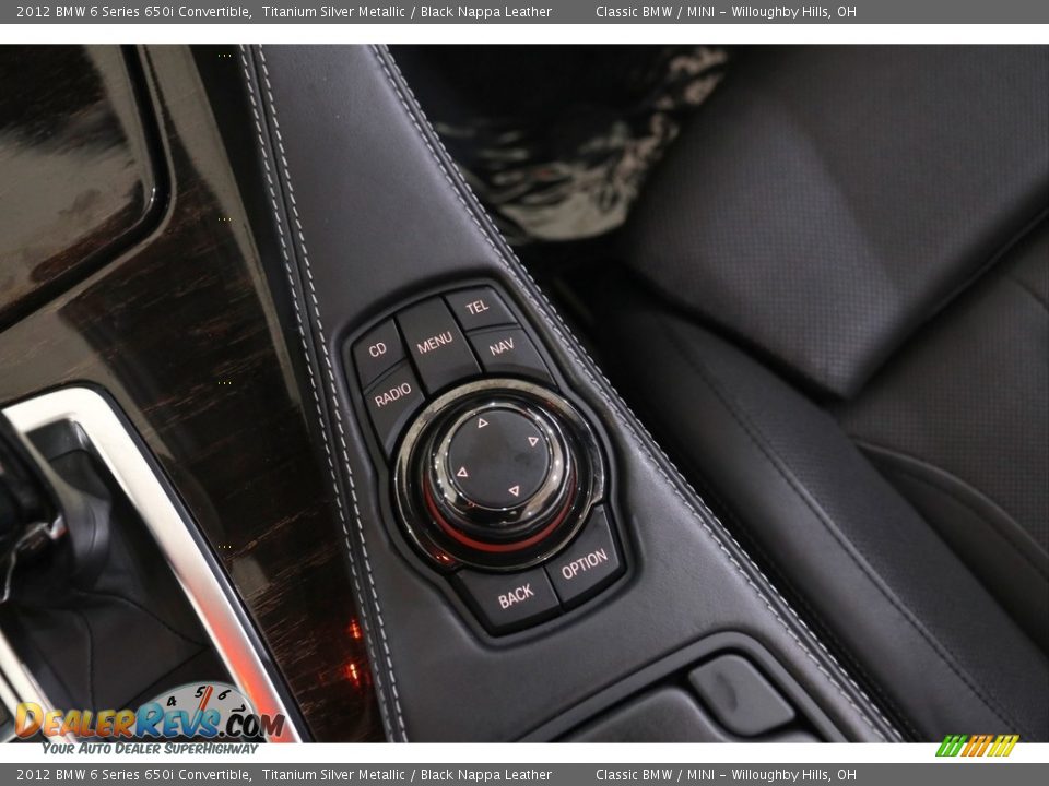 2012 BMW 6 Series 650i Convertible Titanium Silver Metallic / Black Nappa Leather Photo #17