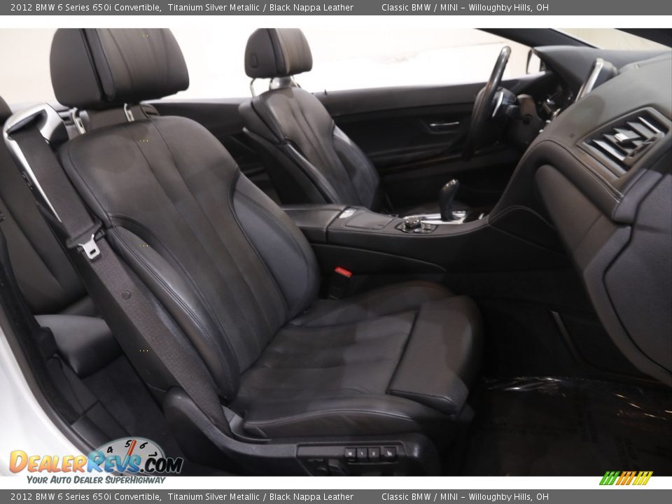 2012 BMW 6 Series 650i Convertible Titanium Silver Metallic / Black Nappa Leather Photo #18