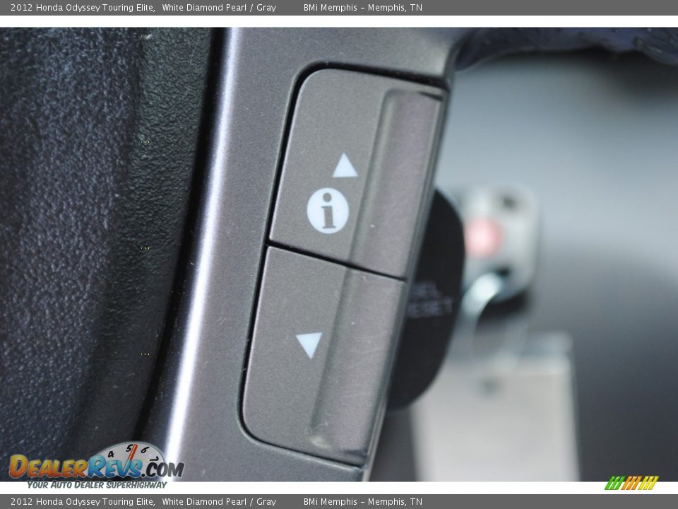 2012 Honda Odyssey Touring Elite White Diamond Pearl / Gray Photo #16