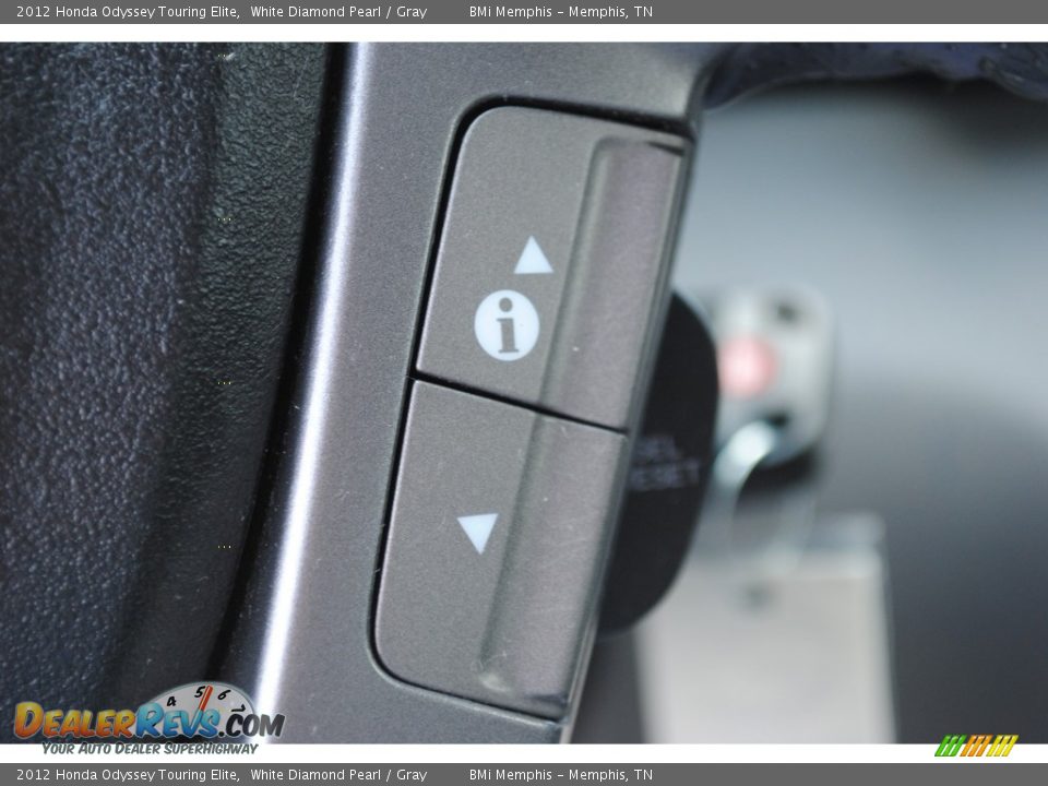 2012 Honda Odyssey Touring Elite White Diamond Pearl / Gray Photo #16