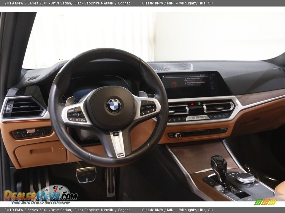 2019 BMW 3 Series 330i xDrive Sedan Black Sapphire Metallic / Cognac Photo #6