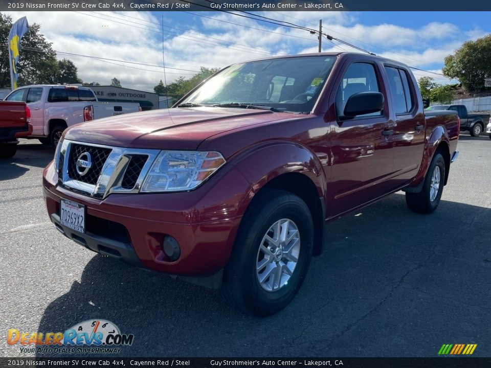 2019 Nissan Frontier SV Crew Cab 4x4 Cayenne Red / Steel Photo #1