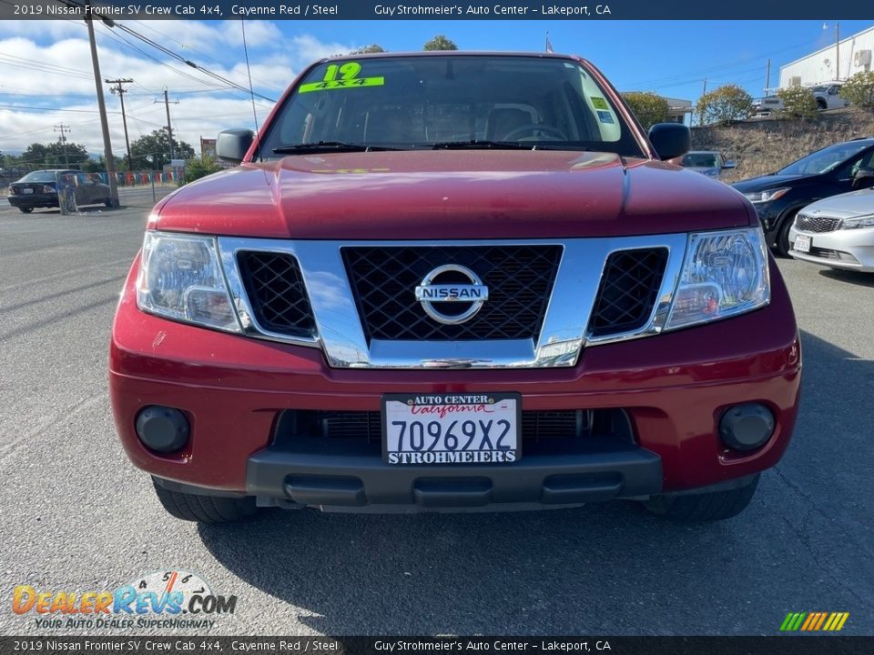 2019 Nissan Frontier SV Crew Cab 4x4 Cayenne Red / Steel Photo #2