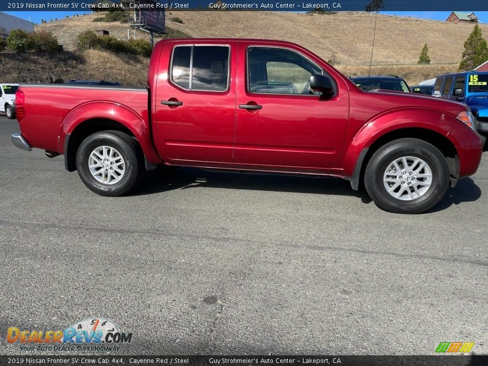 2019 Nissan Frontier SV Crew Cab 4x4 Cayenne Red / Steel Photo #4