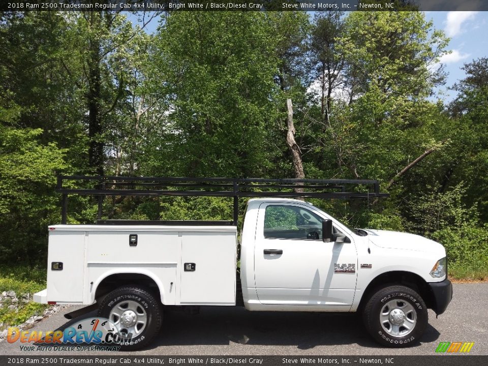 2018 Ram 2500 Tradesman Regular Cab 4x4 Utility Bright White / Black/Diesel Gray Photo #7