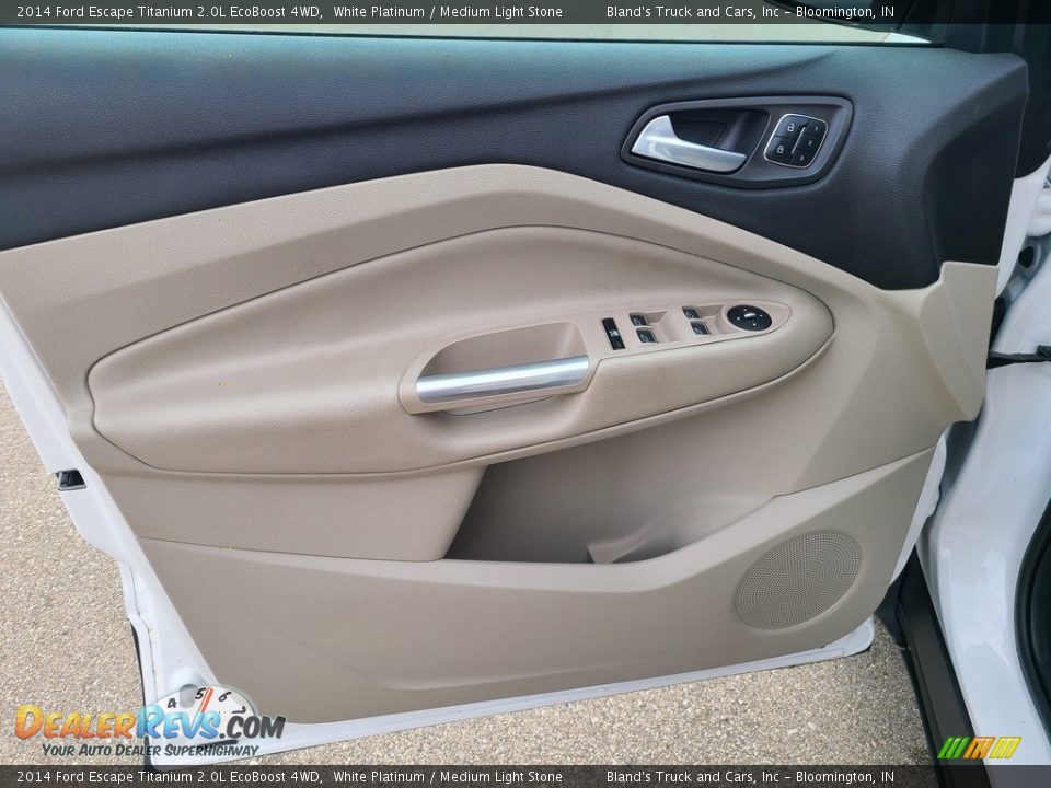 2014 Ford Escape Titanium 2.0L EcoBoost 4WD White Platinum / Medium Light Stone Photo #4
