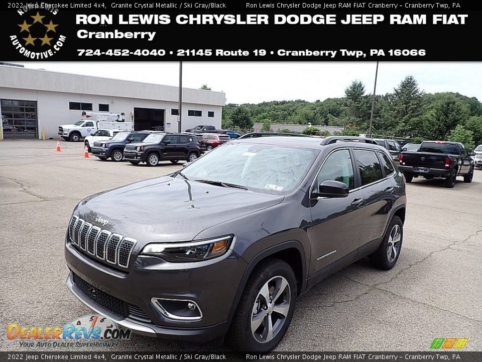 2022 Jeep Cherokee Limited 4x4 Granite Crystal Metallic / Ski Gray/Black Photo #1