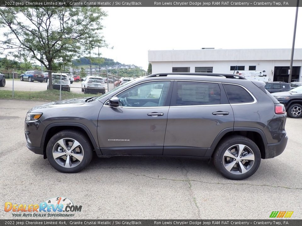 2022 Jeep Cherokee Limited 4x4 Granite Crystal Metallic / Ski Gray/Black Photo #2