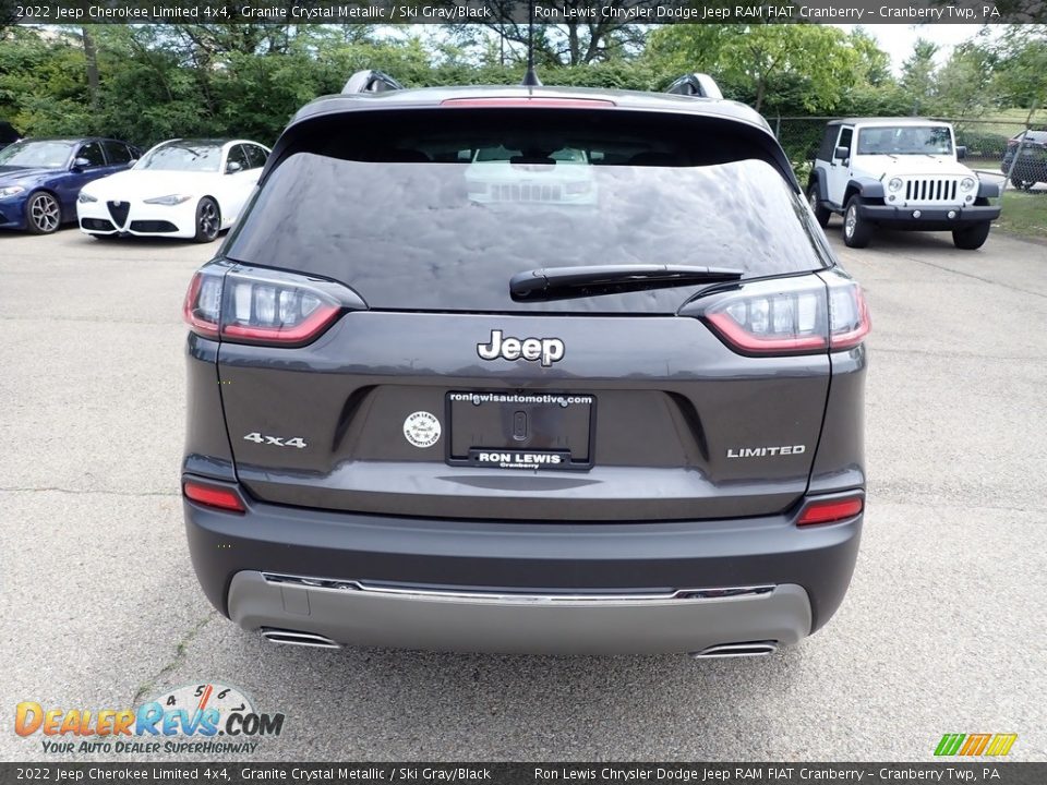 2022 Jeep Cherokee Limited 4x4 Granite Crystal Metallic / Ski Gray/Black Photo #4