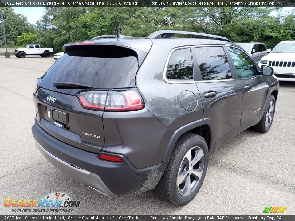 2022 Jeep Cherokee Limited 4x4 Granite Crystal Metallic / Ski Gray/Black Photo #5