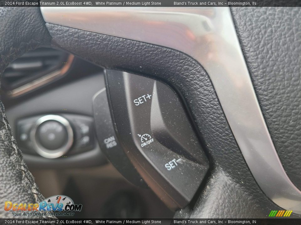2014 Ford Escape Titanium 2.0L EcoBoost 4WD White Platinum / Medium Light Stone Photo #12