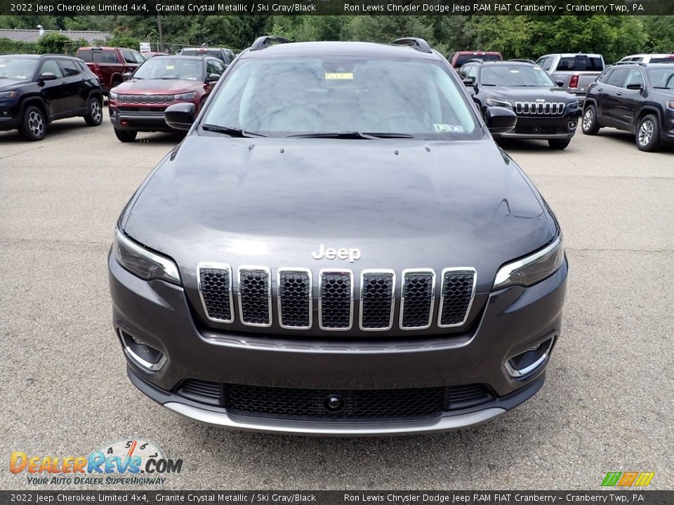 2022 Jeep Cherokee Limited 4x4 Granite Crystal Metallic / Ski Gray/Black Photo #8