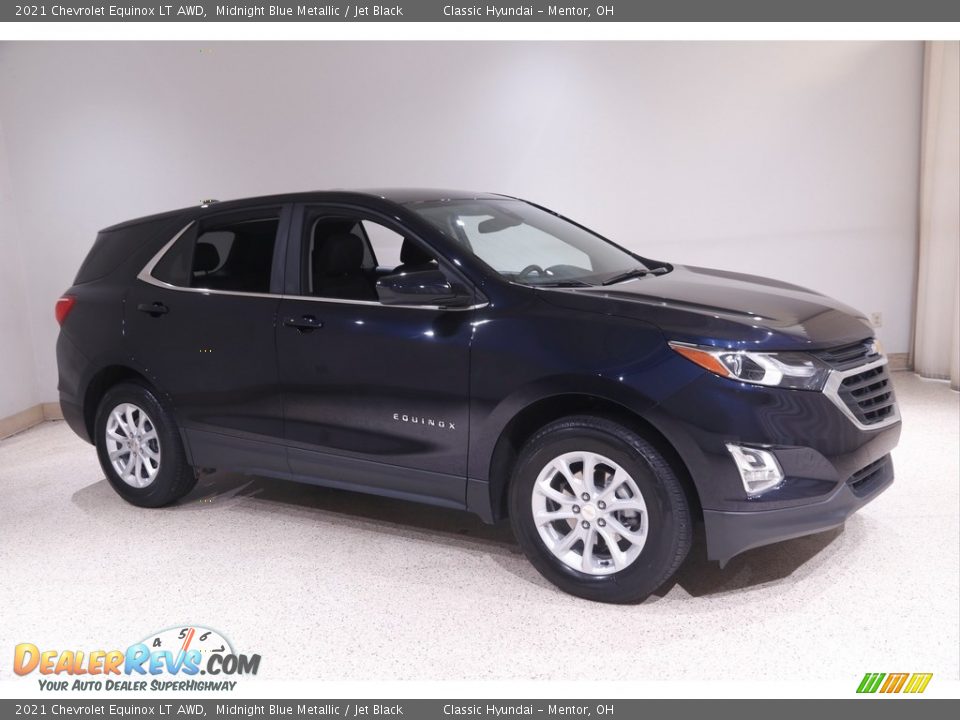 2021 Chevrolet Equinox LT AWD Midnight Blue Metallic / Jet Black Photo #1
