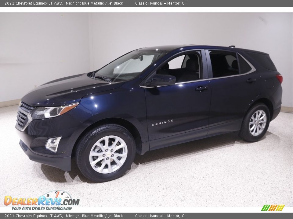 2021 Chevrolet Equinox LT AWD Midnight Blue Metallic / Jet Black Photo #3