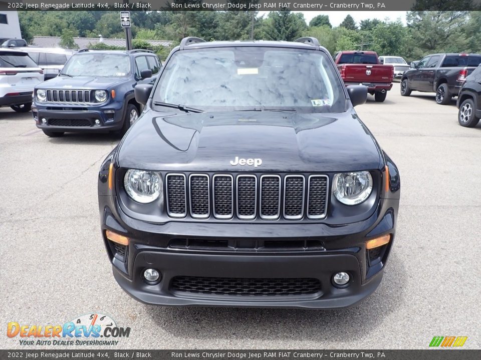 2022 Jeep Renegade Latitude 4x4 Black / Black Photo #2