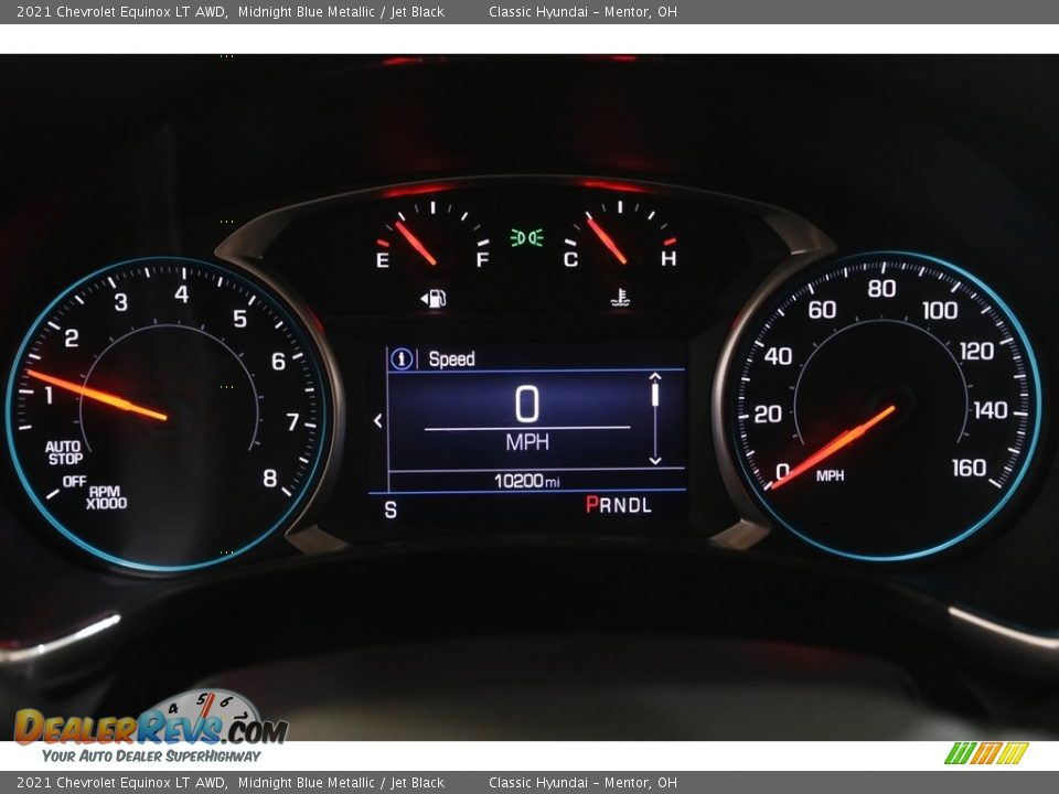 2021 Chevrolet Equinox LT AWD Midnight Blue Metallic / Jet Black Photo #8