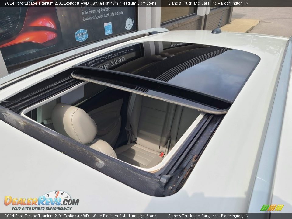 2014 Ford Escape Titanium 2.0L EcoBoost 4WD White Platinum / Medium Light Stone Photo #30