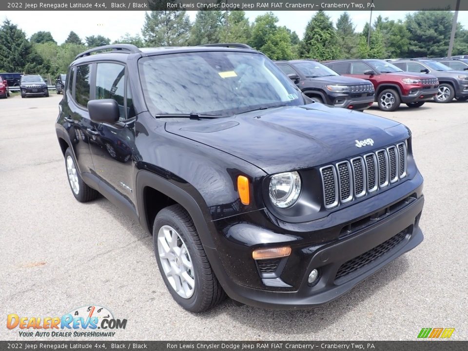 2022 Jeep Renegade Latitude 4x4 Black / Black Photo #3