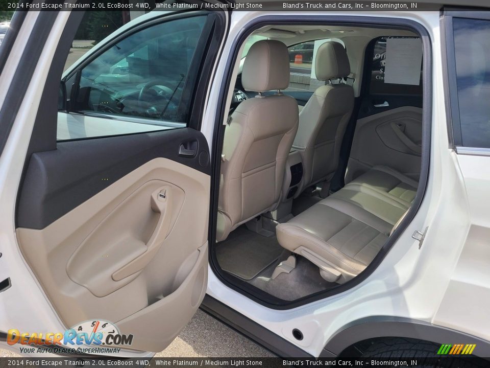 2014 Ford Escape Titanium 2.0L EcoBoost 4WD White Platinum / Medium Light Stone Photo #31
