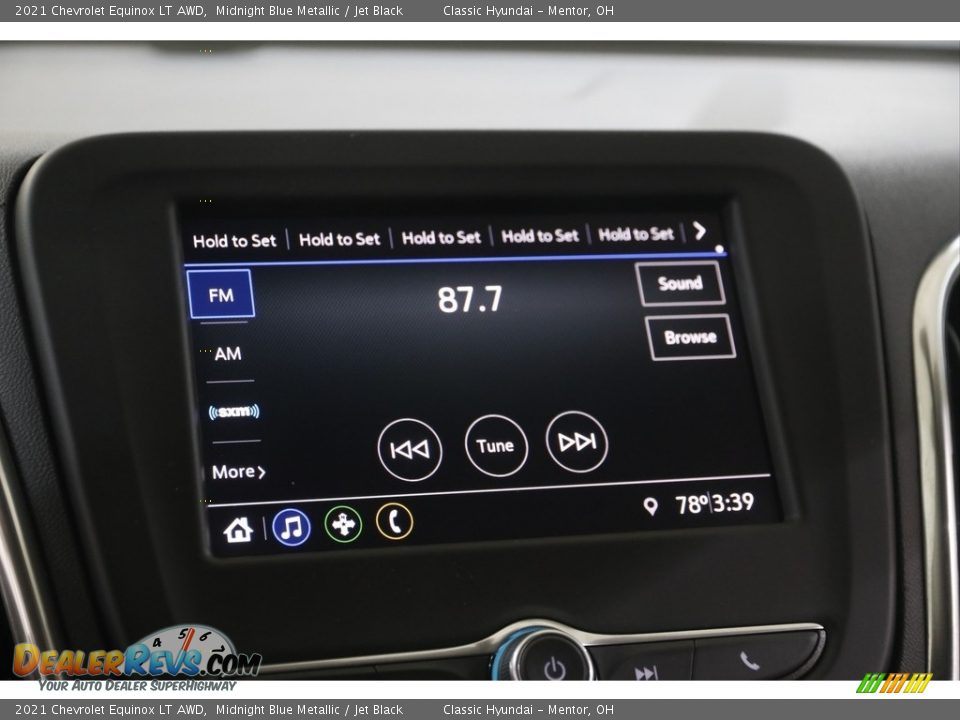 2021 Chevrolet Equinox LT AWD Midnight Blue Metallic / Jet Black Photo #10