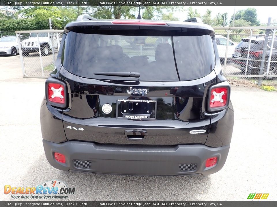 2022 Jeep Renegade Latitude 4x4 Black / Black Photo #6