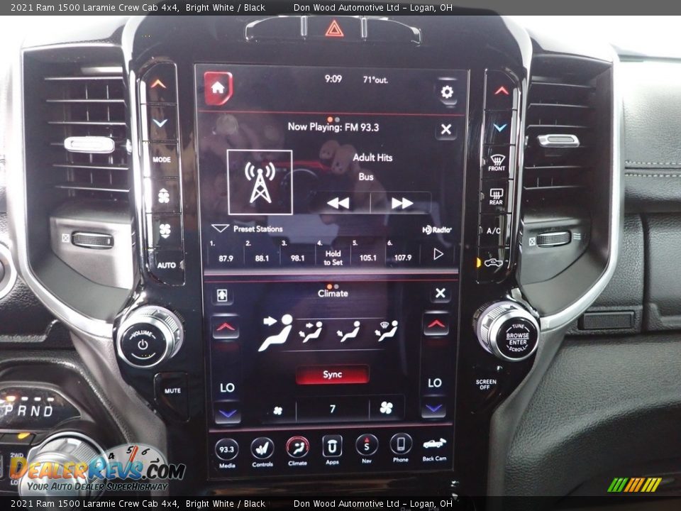 2021 Ram 1500 Laramie Crew Cab 4x4 Bright White / Black Photo #2