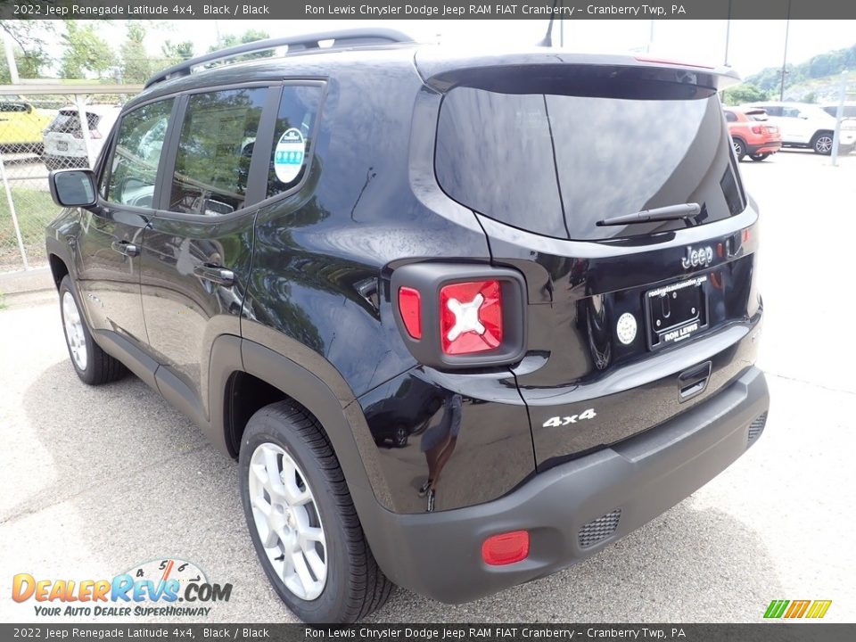 2022 Jeep Renegade Latitude 4x4 Black / Black Photo #7