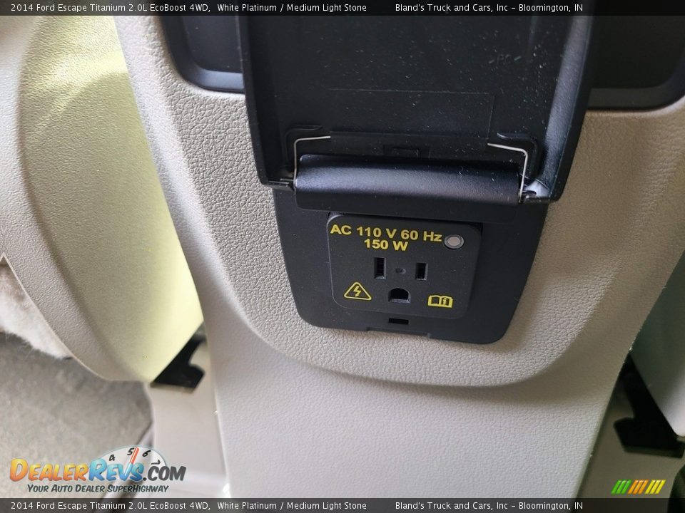 2014 Ford Escape Titanium 2.0L EcoBoost 4WD White Platinum / Medium Light Stone Photo #35