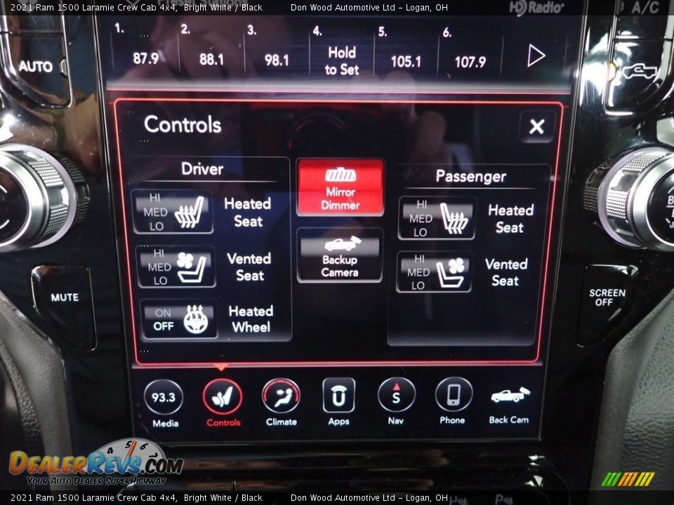 2021 Ram 1500 Laramie Crew Cab 4x4 Bright White / Black Photo #3