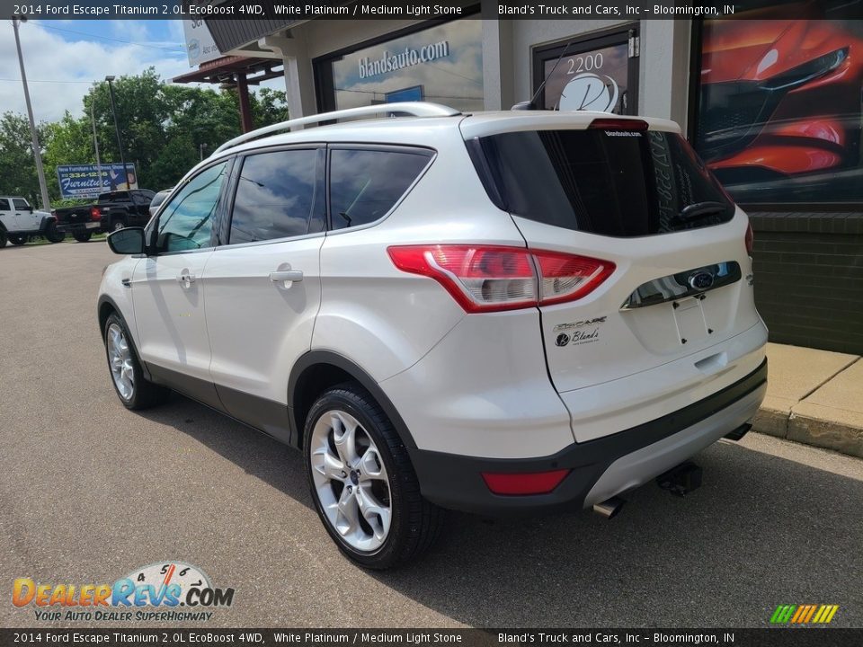 2014 Ford Escape Titanium 2.0L EcoBoost 4WD White Platinum / Medium Light Stone Photo #36