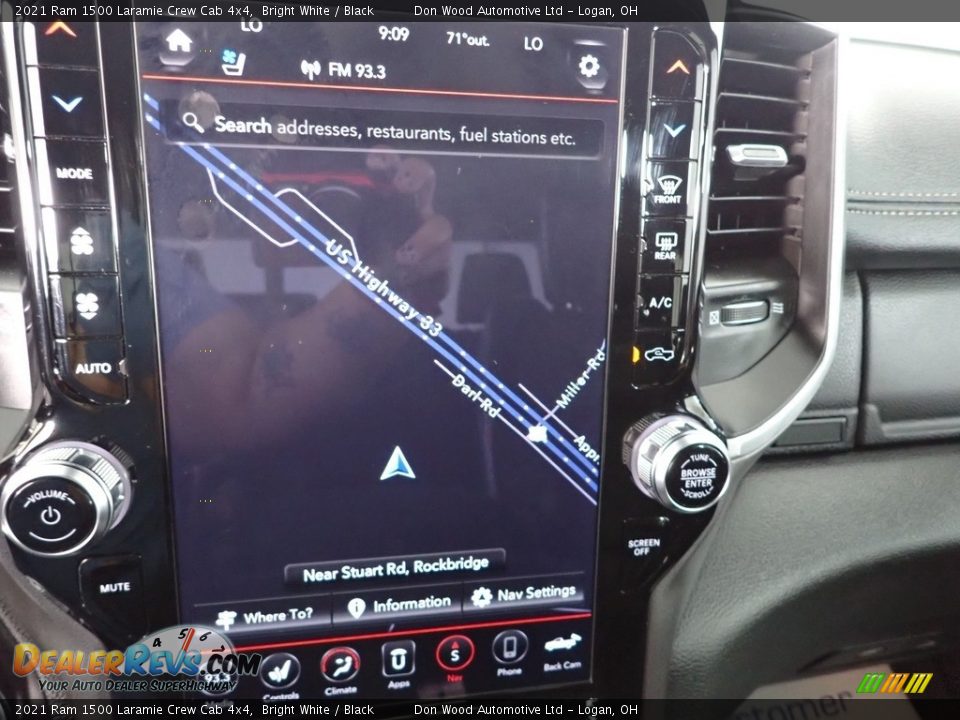 2021 Ram 1500 Laramie Crew Cab 4x4 Bright White / Black Photo #5
