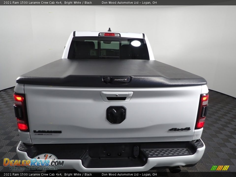 2021 Ram 1500 Laramie Crew Cab 4x4 Bright White / Black Photo #10