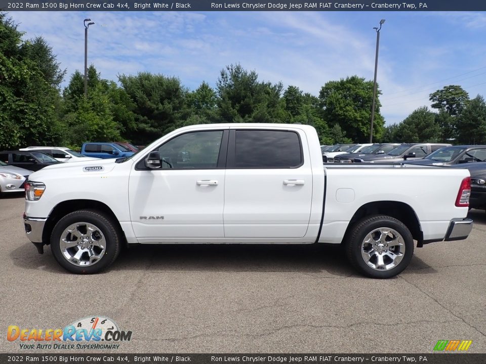 2022 Ram 1500 Big Horn Crew Cab 4x4 Bright White / Black Photo #2