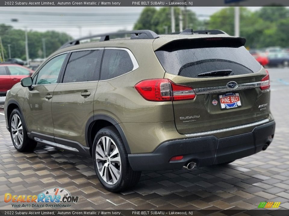 2022 Subaru Ascent Limited Autumn Green Metallic / Warm Ivory Photo #6