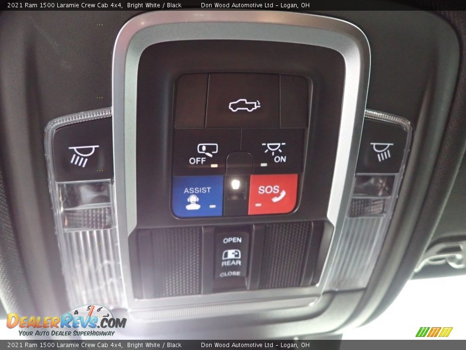2021 Ram 1500 Laramie Crew Cab 4x4 Bright White / Black Photo #18