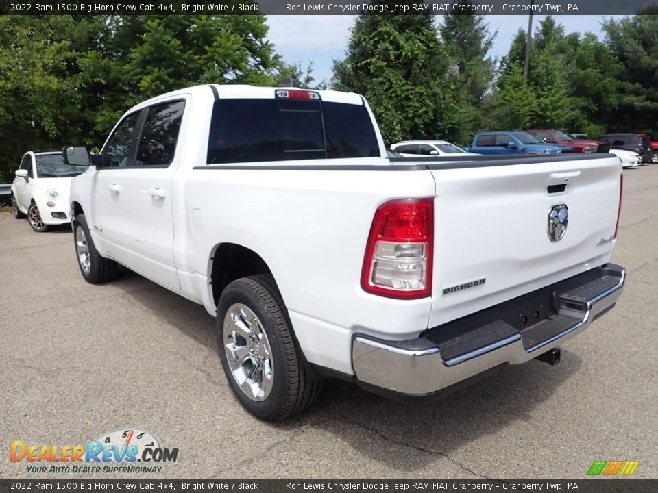 2022 Ram 1500 Big Horn Crew Cab 4x4 Bright White / Black Photo #3