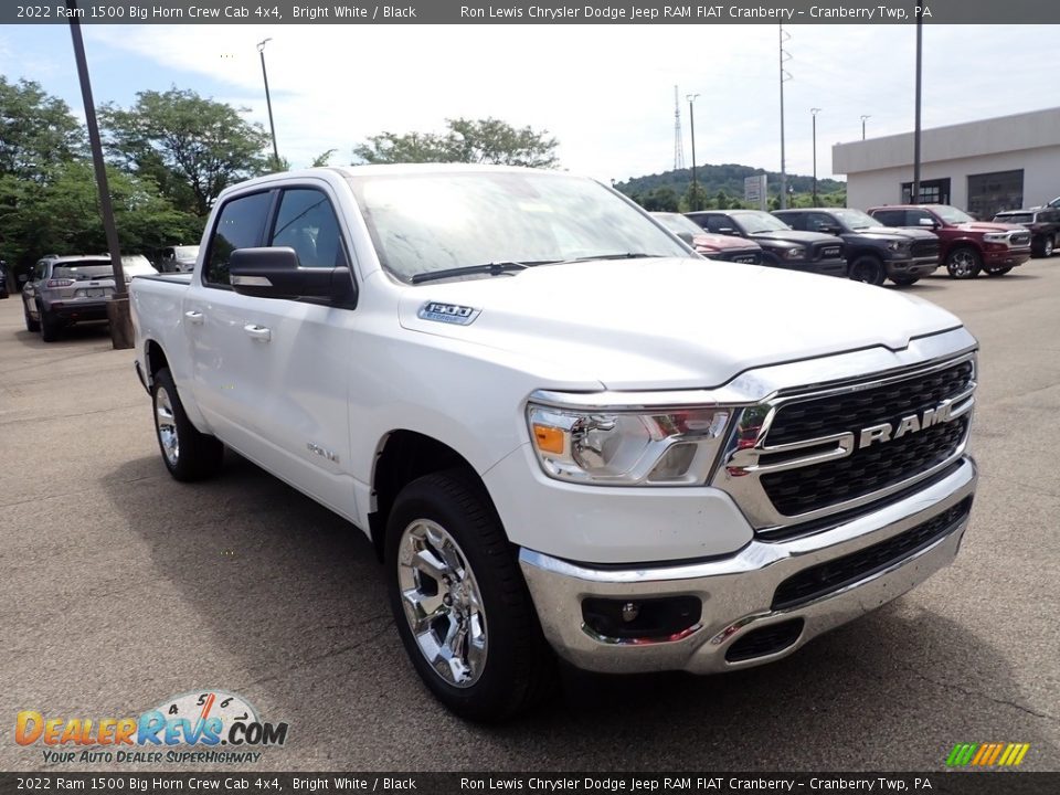 2022 Ram 1500 Big Horn Crew Cab 4x4 Bright White / Black Photo #7