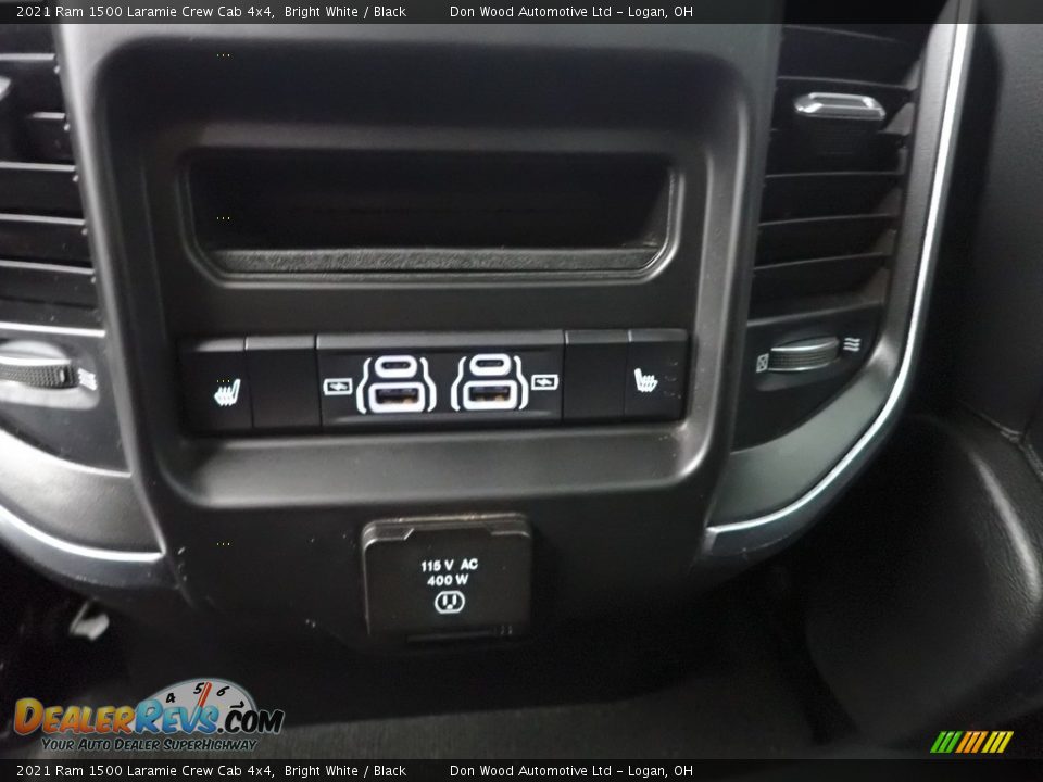 2021 Ram 1500 Laramie Crew Cab 4x4 Bright White / Black Photo #24