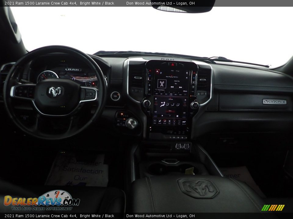2021 Ram 1500 Laramie Crew Cab 4x4 Bright White / Black Photo #25