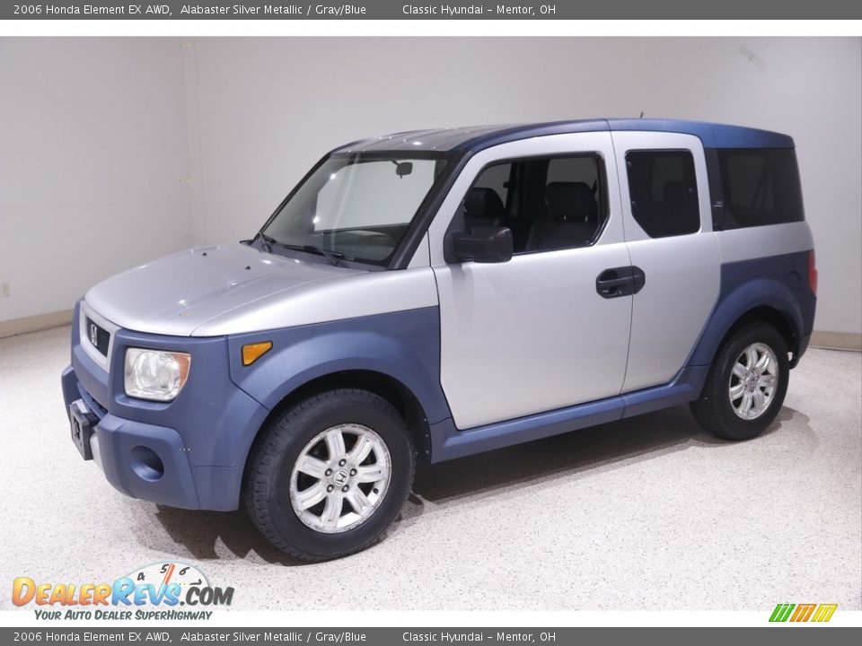2006 Honda Element EX AWD Alabaster Silver Metallic / Gray/Blue Photo #3