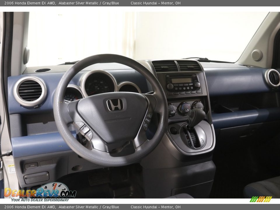 2006 Honda Element EX AWD Alabaster Silver Metallic / Gray/Blue Photo #6