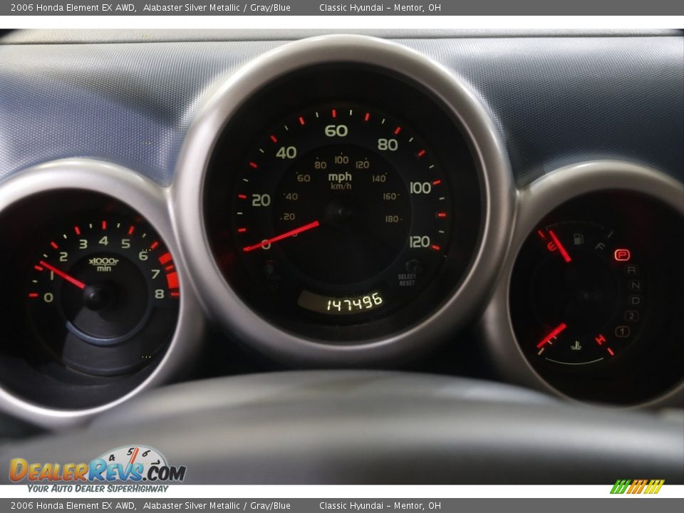 2006 Honda Element EX AWD Alabaster Silver Metallic / Gray/Blue Photo #8