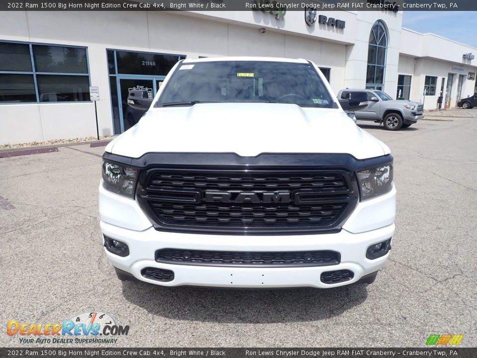 2022 Ram 1500 Big Horn Night Edition Crew Cab 4x4 Bright White / Black Photo #2