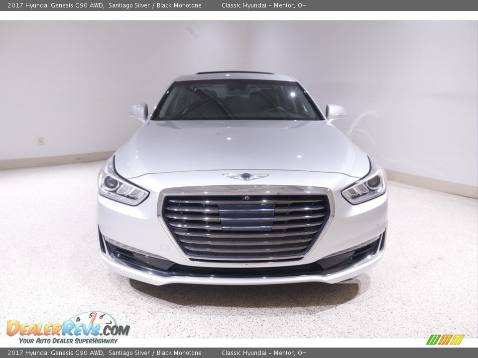 2017 Hyundai Genesis G90 AWD Santiago Silver / Black Monotone Photo #2