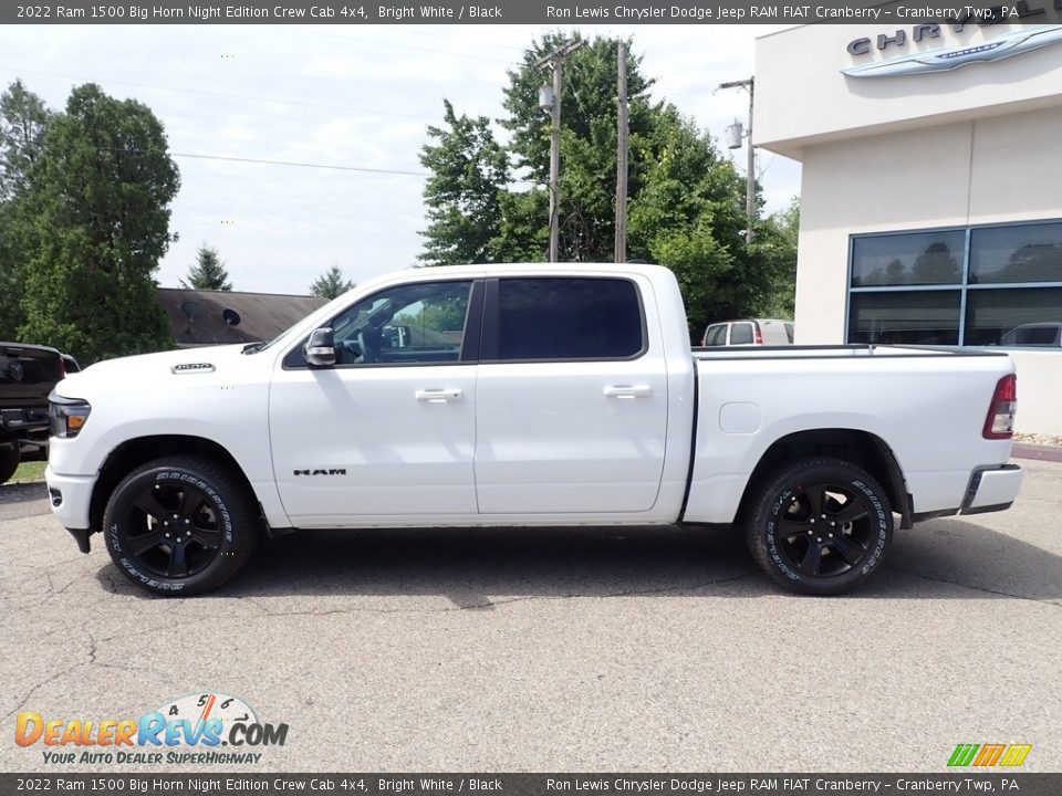 2022 Ram 1500 Big Horn Night Edition Crew Cab 4x4 Bright White / Black Photo #9